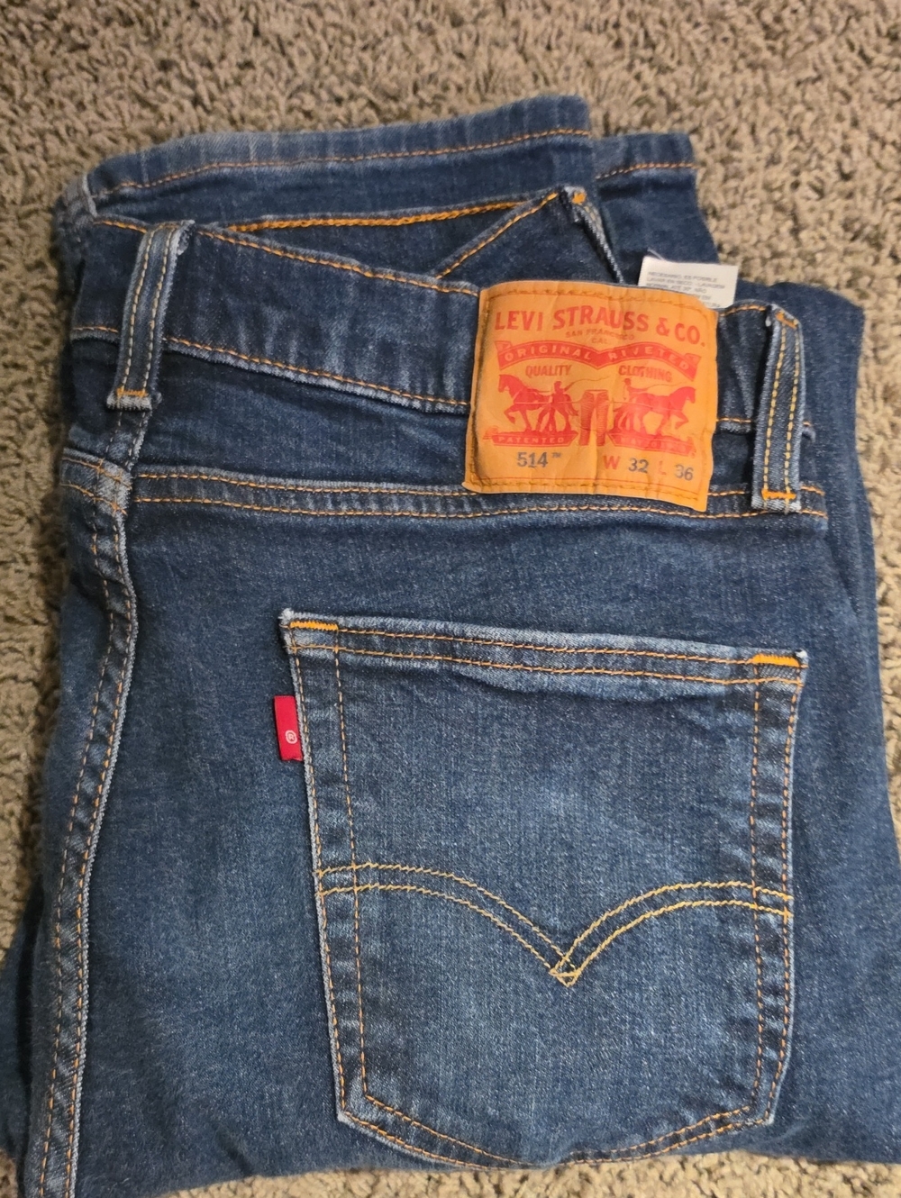 Levi's Men's Slim/Straight Jeans - Dark Blue Denim